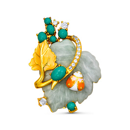 Брошь из серебра