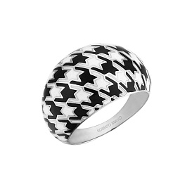 Кольцо из белого серебра