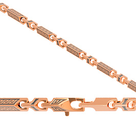 Цепь из розового золота