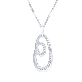 Колье из белого золота