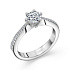 Кольцо ALROSA  из белого золота с бриллиантами 0,5 ct