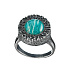 Кольцо из серебра с амазонитом