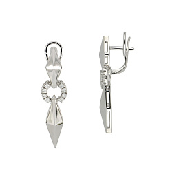 Серьги из белого золота