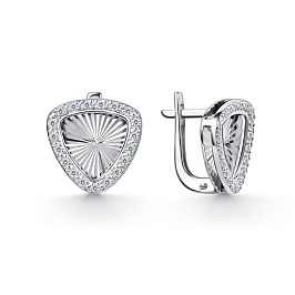 Серьги из белого золота