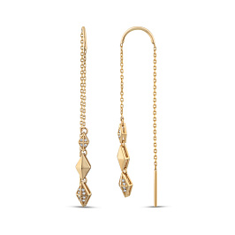 Серьги из желтого золота