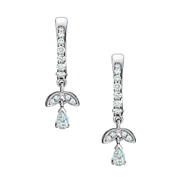 Серьги из белого золота