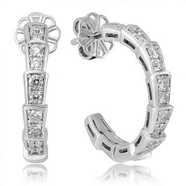 Золотые серьги с бриллиантами