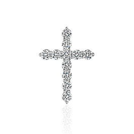 Крест из белого золота