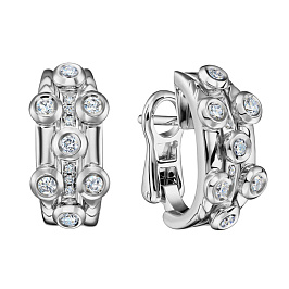 Серьги из белого золота