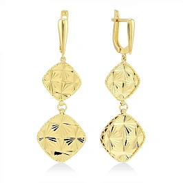 Серьги золотые 585 пробы