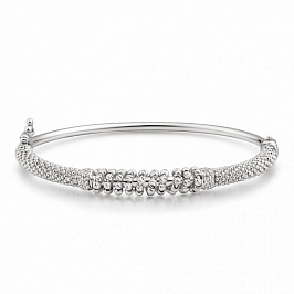 Декоративный браслет из белого золота