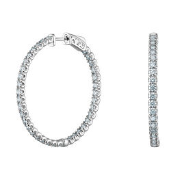 Серьги из белого золота