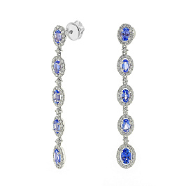 Серьги из белого золота