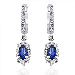 Серьги золотые с бриллиантами