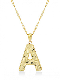 Золотое Колье буква-A