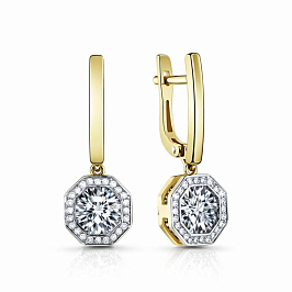 Серьги из желтого золота