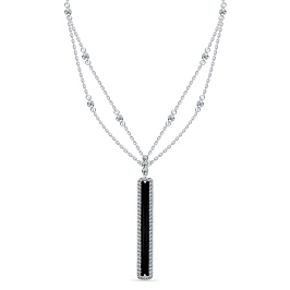 Колье из белого золота с агатом 2,688 ct