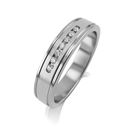 Кольцо из белого золота