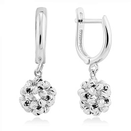 Серьги из белого золота