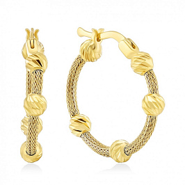 Золотые серьги конго