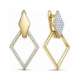 Серьги из желтого золота