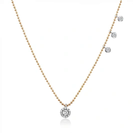 Золотое колье с бриллиантами