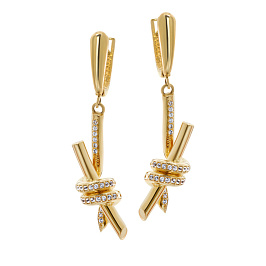 Серьги из желтого золота