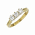 Кольцо из желтого золота с бриллиантами