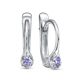 Серьги из белого золота