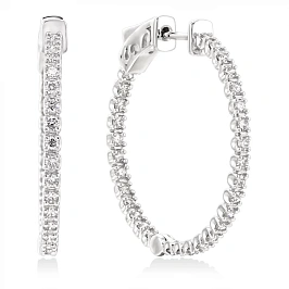 Серьги золотые с бриллиантами