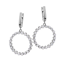 Серьги из белого золота