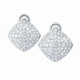 Серьги из белого золота