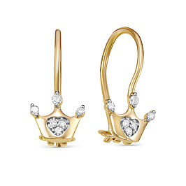 Серьги из желтого золота