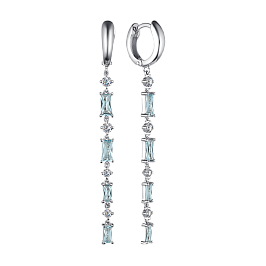 Серьги из белого золота