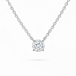 Колье DANAYA  из белого золота с бриллиантом 0,3 ct