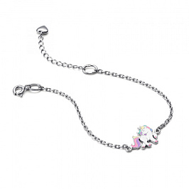 Браслет из серебра с эмалью