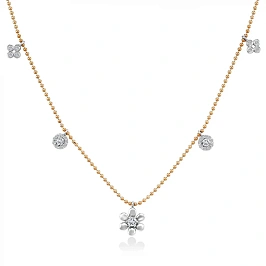 Золотое колье с бриллиантами