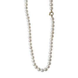 Колье из белого серебра