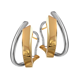 Серьги из белого золота