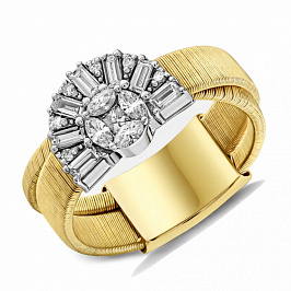 Итальянское Кольцо из золота с бриллиантами