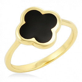 Кольцо из золота клевр