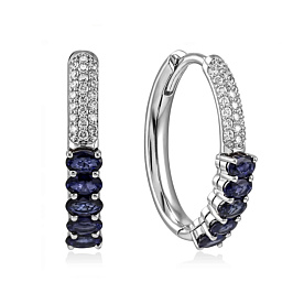 Серьги из белого золота