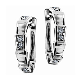 Серьги из белого золота