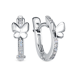 Серьги из белого золота