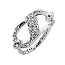 Кольцо из белого золота