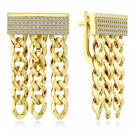 Золотые Итальянские серьги