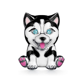 Брошь из белого серебра