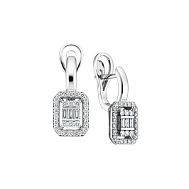 Серьги из белого золота