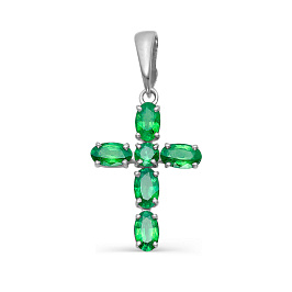 Крест из белого золота