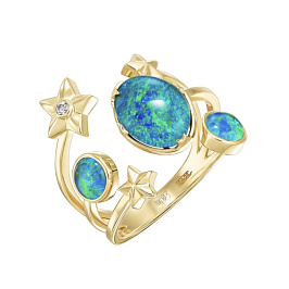 Кольцо из желтого золота